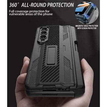 Samsung Galaxy Z Fold 4 Case with Pen Holder Hinge Protector and Screen Protector 2 Samsung Galaxy Z Fold 4 Case with Pen Holder Hinge Protector and Screen Protector 7