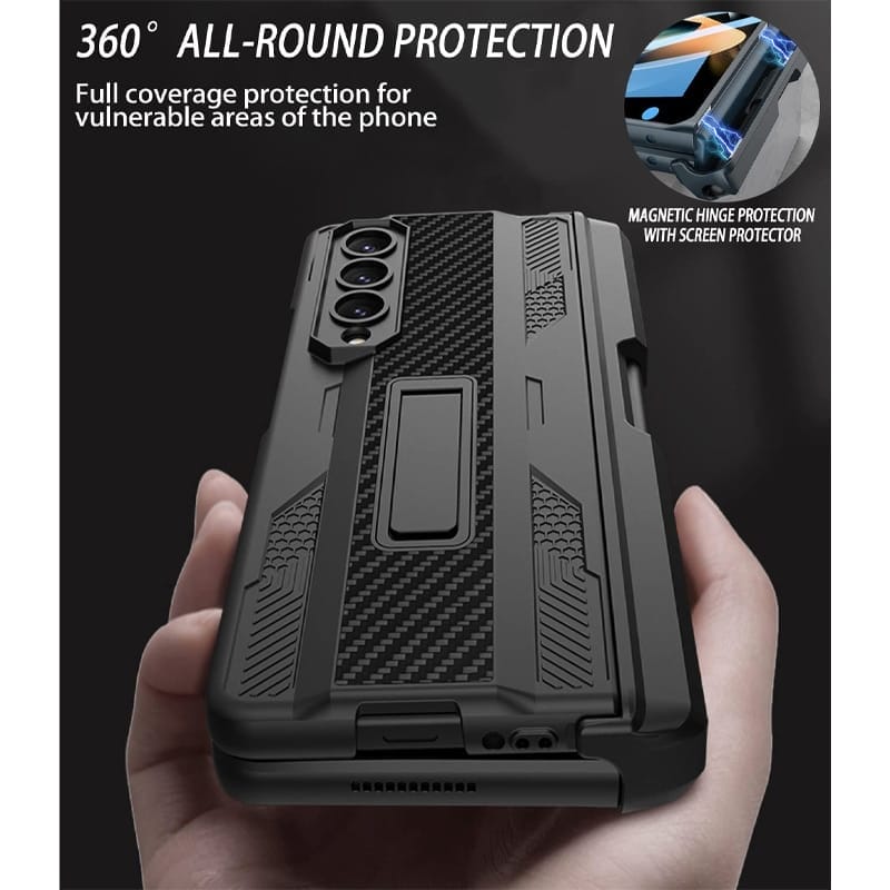 Samsung Galaxy Z Fold 4 Case with Pen Holder Hinge Protector and Screen Protector 3