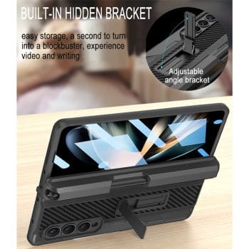 Samsung Galaxy Z Fold 4 Case with Pen Holder Hinge Protector and Screen Protector 8