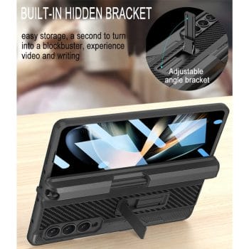 Samsung Galaxy Z Fold 4 Case with Pen Holder Hinge Protector and Screen Protector 3 Samsung Galaxy Z Fold 4 Case with Pen Holder Hinge Protector and Screen Protector 8