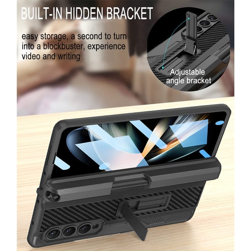 Samsung Galaxy Z Fold 4 Case with Pen Holder Hinge Protector and Screen Protector 4