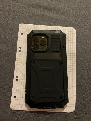 The Armour Dustproof Shockproof Tempered glass Metal Cover For iPhone photo review