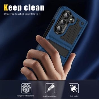 Armour-Z Shockproof Dust Resistant Hinge Protection Kickstand Case for Samsung Galaxy Z Fold 5 7