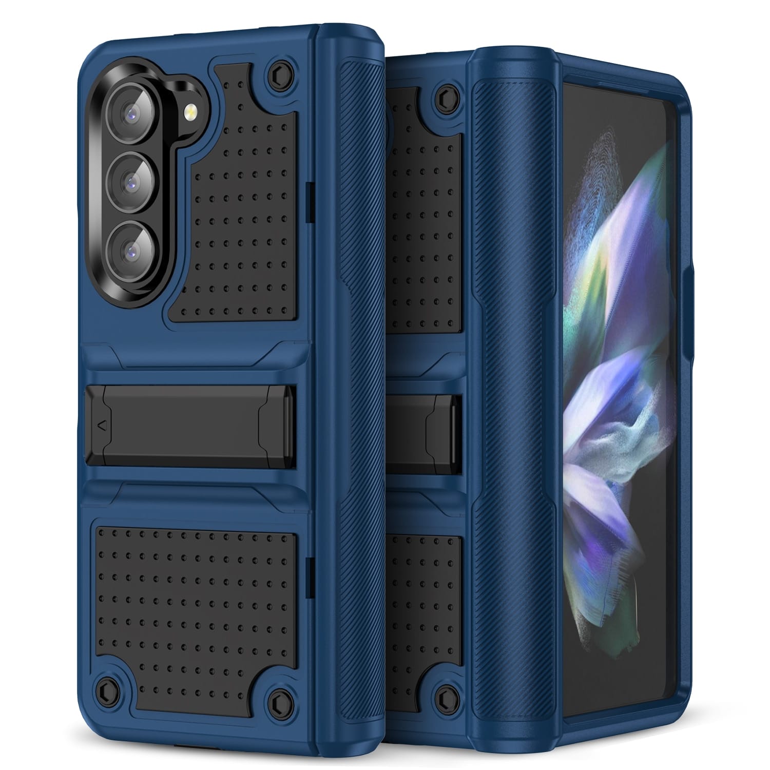 Armour-Z Shockproof Dust Resistant Hinge Protection Kickstand Case for Samsung Galaxy Z Fold 5 1