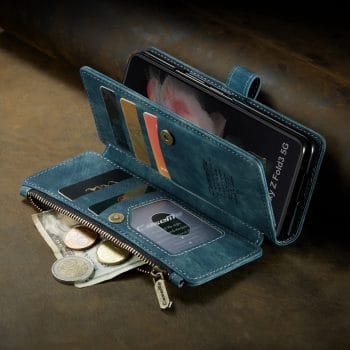 Armour Leather Wallet Flip Case for Samsung Galaxy Z Fold Series 10