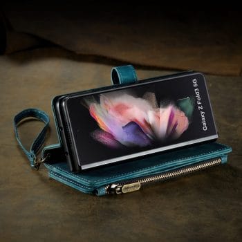 Armour Leather Wallet Flip Case for Samsung Galaxy Z Fold Series 11