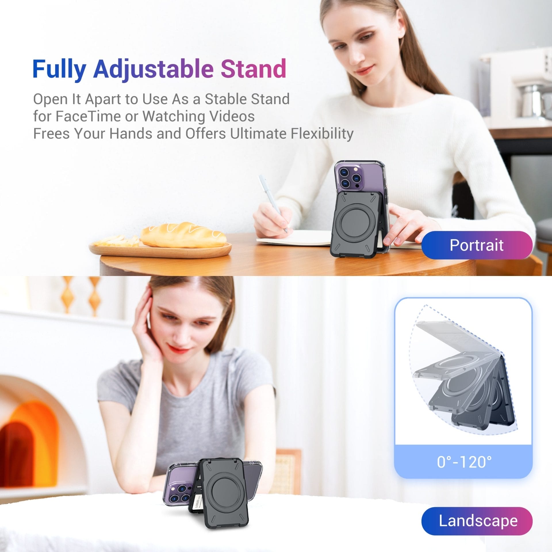 Universal Magnetic MagSafe Wallet & Card Holder with RFID Blocking 5