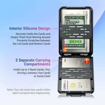 Universal Magnetic MagSafe Wallet & Card Holder with RFID Blocking 1 Universal Magnetic MagSafe Wallet & Card Holder with RFID Blocking 6