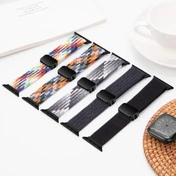 Woven Nylon Apple Watch Band with Magnetic Clasp 3 Woven Nylon Apple Watch Band with Magnetic Clasp 9