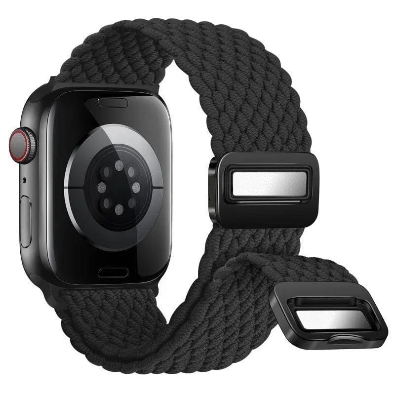 308610-wxaup3.jpg Woven Nylon Apple Watch Band with Magnetic Clasp 5