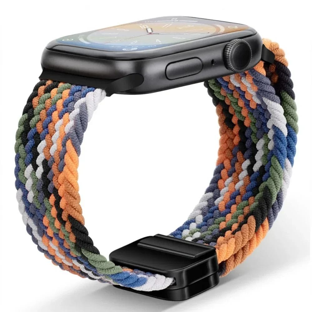 308610-zxwgxm.jpg Woven Nylon Apple Watch Band with Magnetic Clasp 3