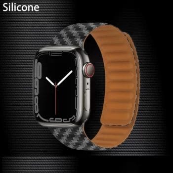Leather Magnetic Link Apple Watch Band 11