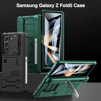 Heavy Duty Samsung Galaxy Z Fold 5 Case With Camera Lens Cover S Pen Holder & Hinge Protection 7