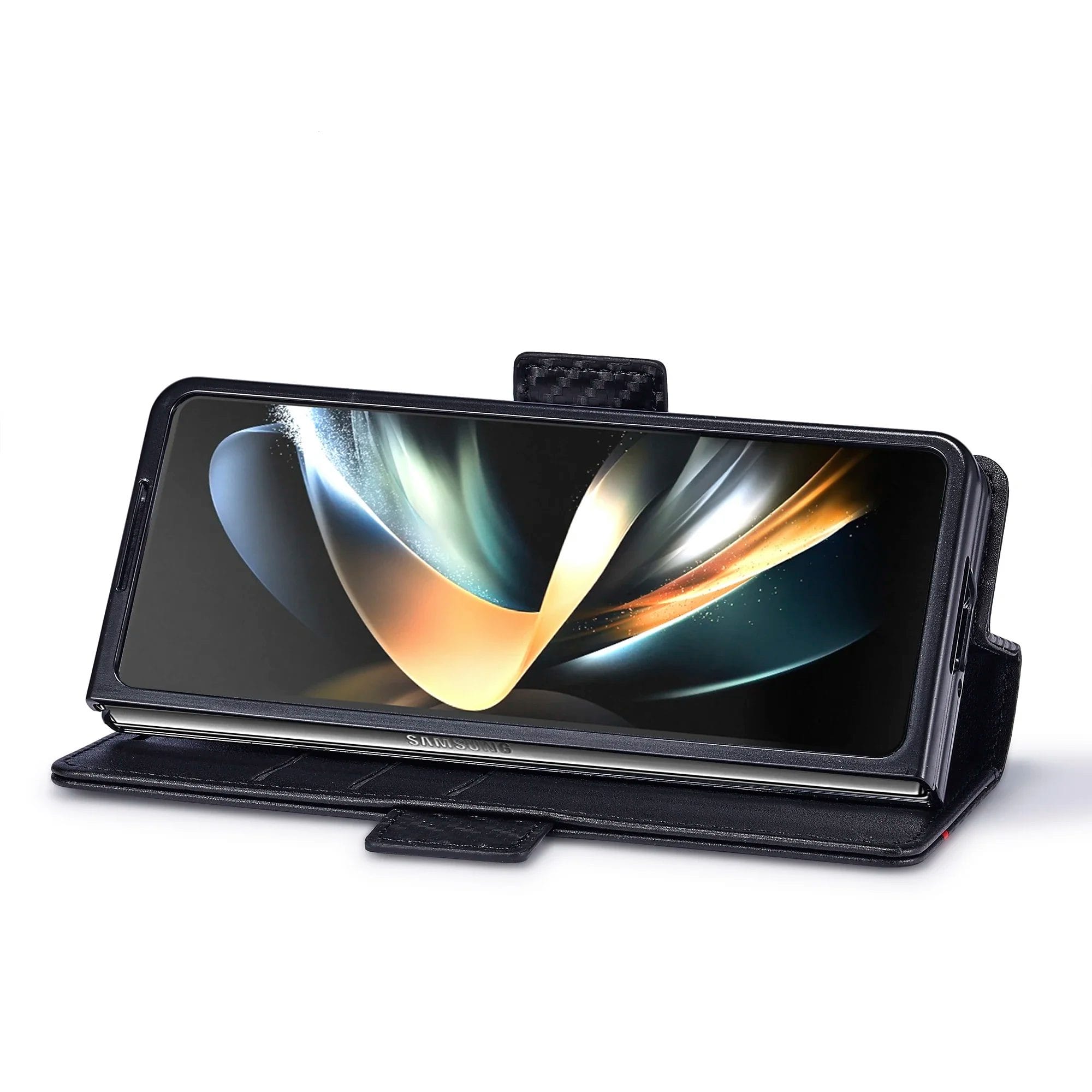 312779-3gdfjl.jpg Luxury Carbon Fiber Leather Wallet Case For Samsung Galaxy Z Fold 5