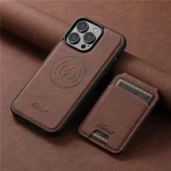 Luxury detachable Leather Wallet Magsafe iPhone Case TAC1 7
