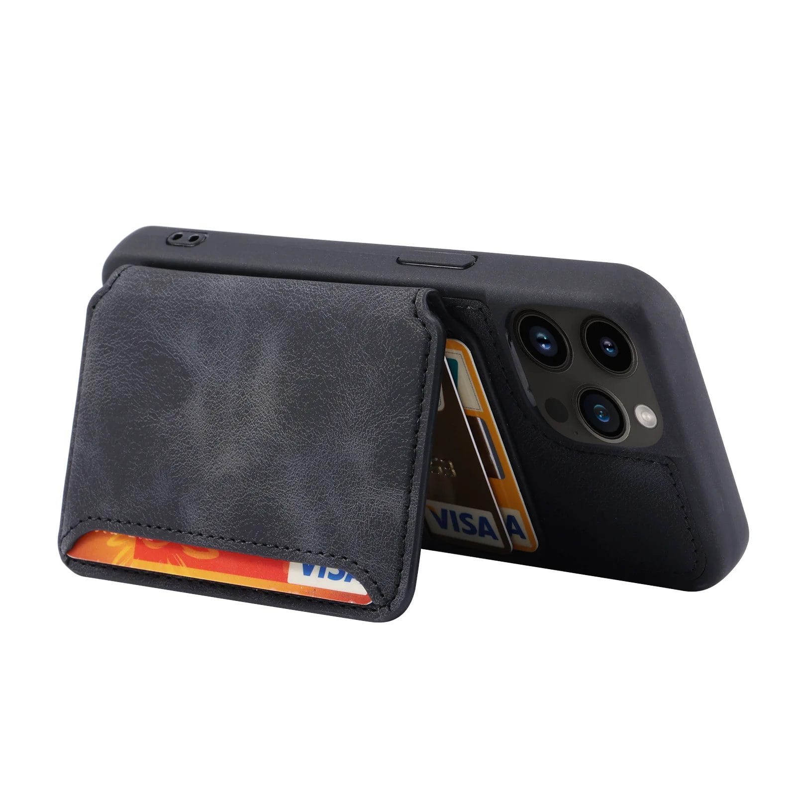 Luxury Leather Card Holder Case for iPhone TAC-2 4