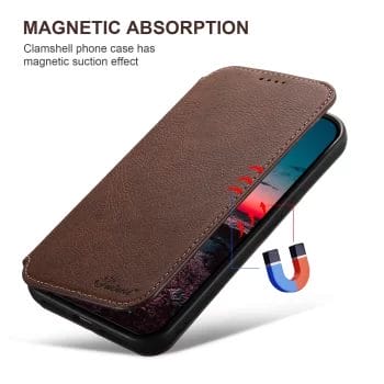 Magsafe Luxury Leather Wallet Flip Phone Case For iPhone TAC- 3 11