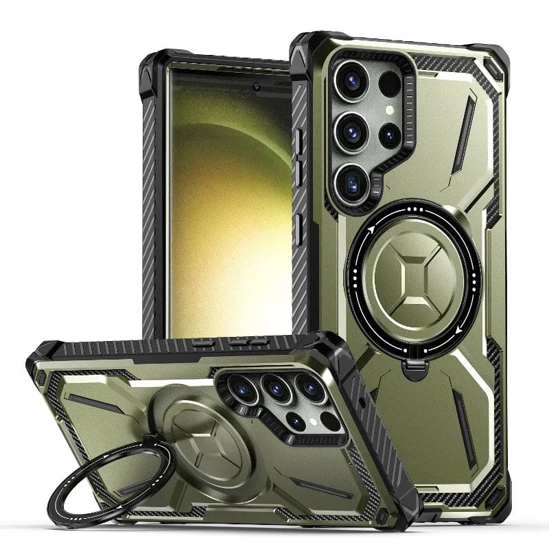 Heavy Duty Shockproof Case for Samsung Galaxy S Series With MagSafe Ring Kickstand 1
