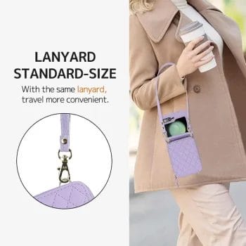 Luxury Leather Zipper Wallet Case For Samsung Galaxy Z Flip Series With Strap 11