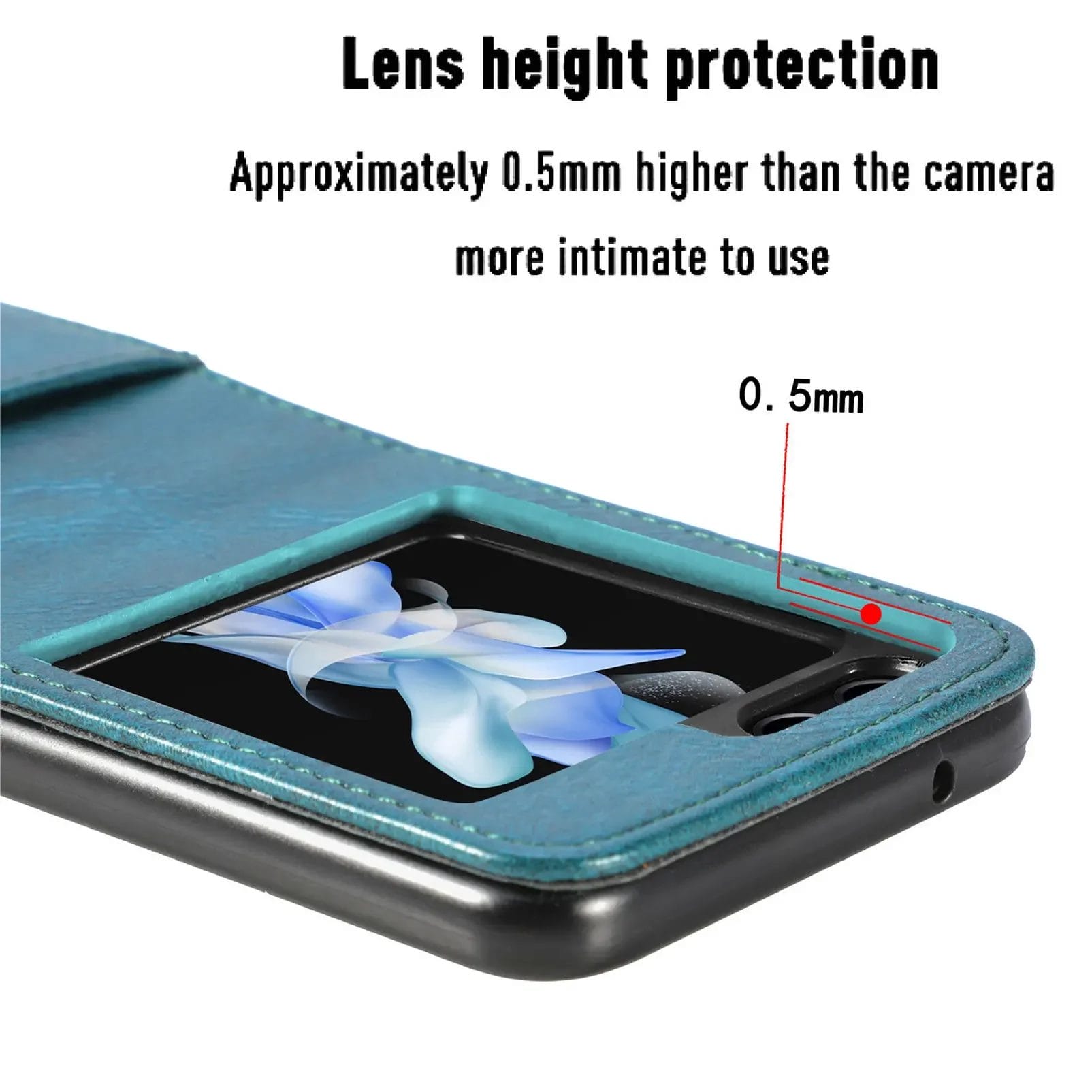 Luxury Card Holder Leather Phone Case For Samsung Galaxy Z Flip Series Phone 5