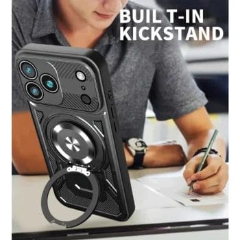 ARMOUR-X™ Heavy-Duty Shockproof Armor Case for iPhone With Ring Kickstand 1 ARMOUR-X™ Heavy-Duty Shockproof Armor Case for iPhone With Ring Kickstand 3