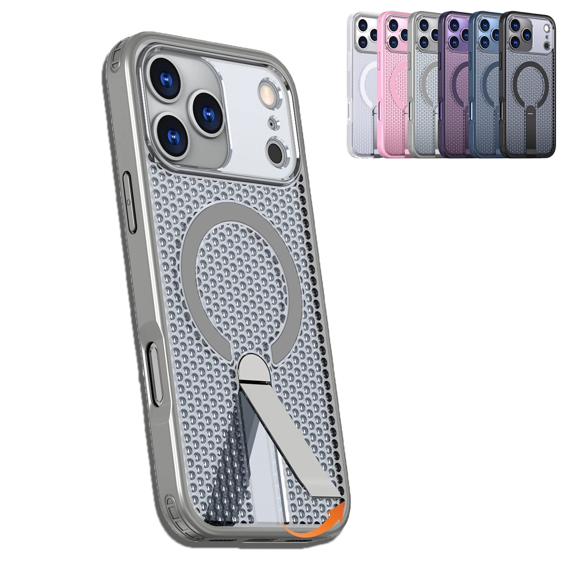 347013-48xdhl.jpg MagCool Heat Dissipation MagSafe Case for iPhone with Kickstand 1