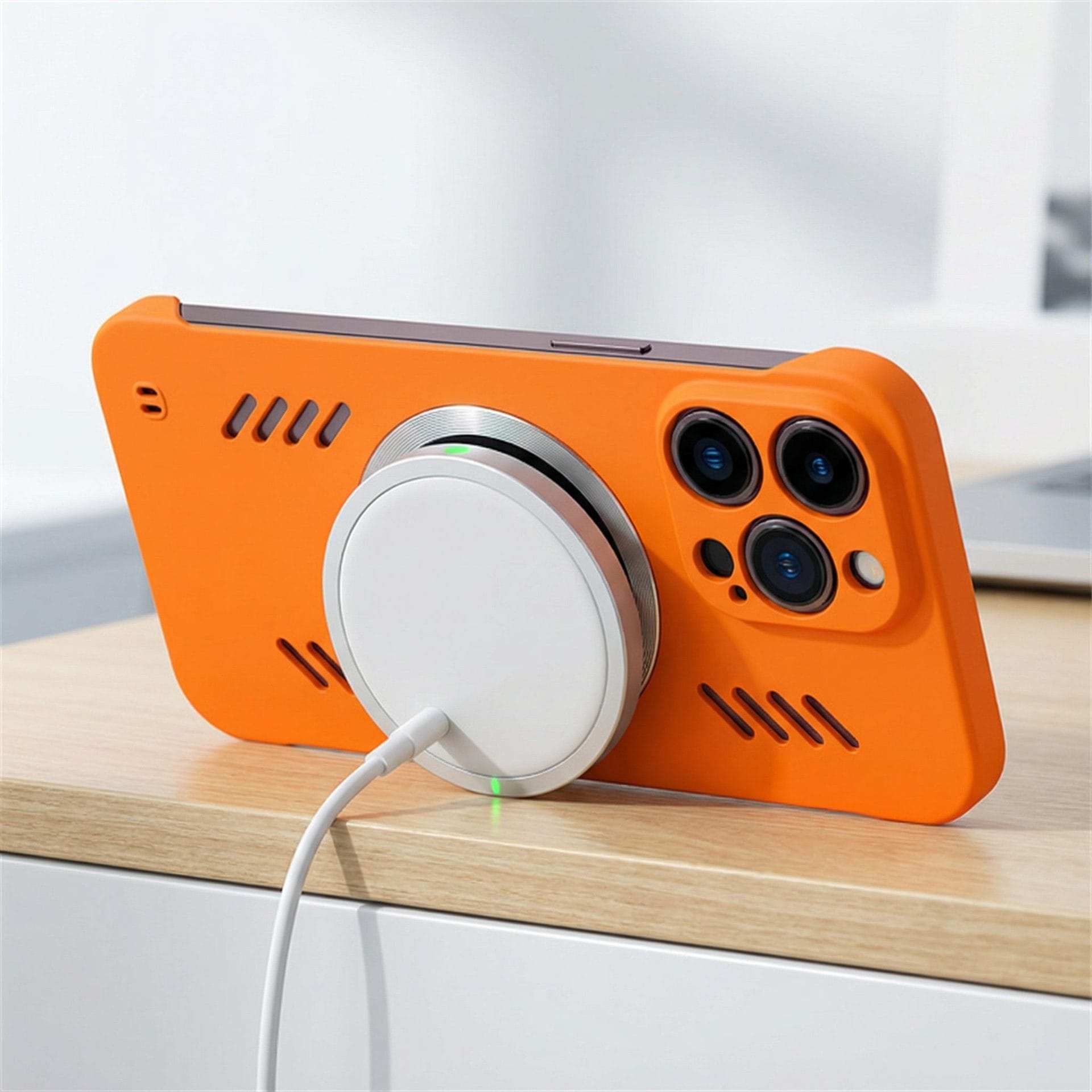 Aero-Mag Frameless Cooling Magnetic MagSafe Case for iPhone – Heat-Dissipating 3