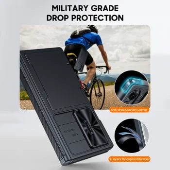 Titan Guard Samsung Galaxy Z Fold 7 Case With RFID Card holder Wallet Plus Hinge & Camera Cover 5 Titan Guard Samsung Galaxy Z Fold 7 Case With RFID Card holder Wallet Plus Hinge & Camera Cover 11