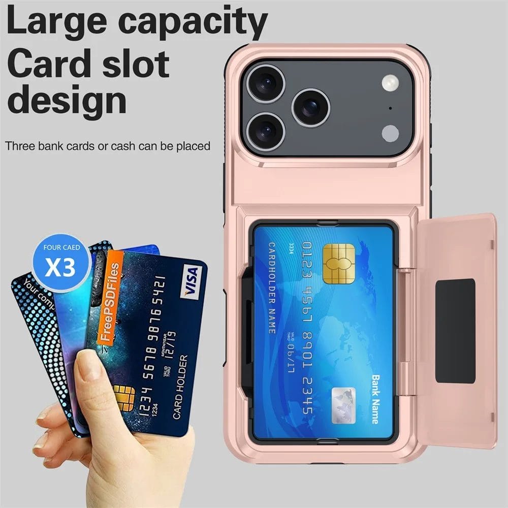 Titan Guard Wallet Phone Case with Hidden Card Holder | Shockproof Protective Case 4